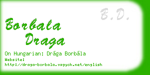 borbala draga business card